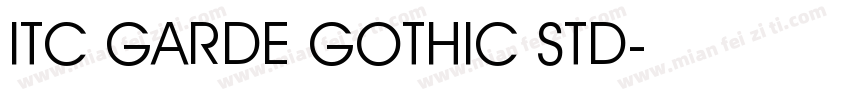ITC GARDE GOTHIC STD字体转换